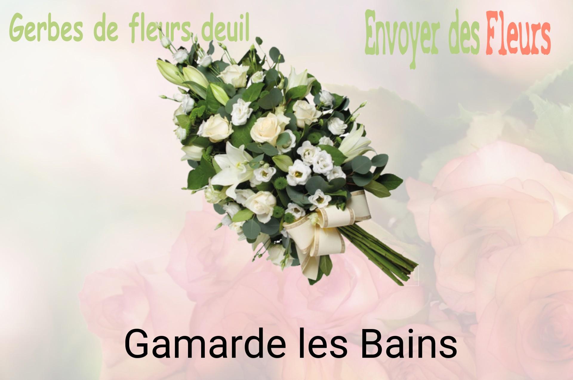 Gerbe de fleurs de deuil livrée à Gamarde-les-Bains